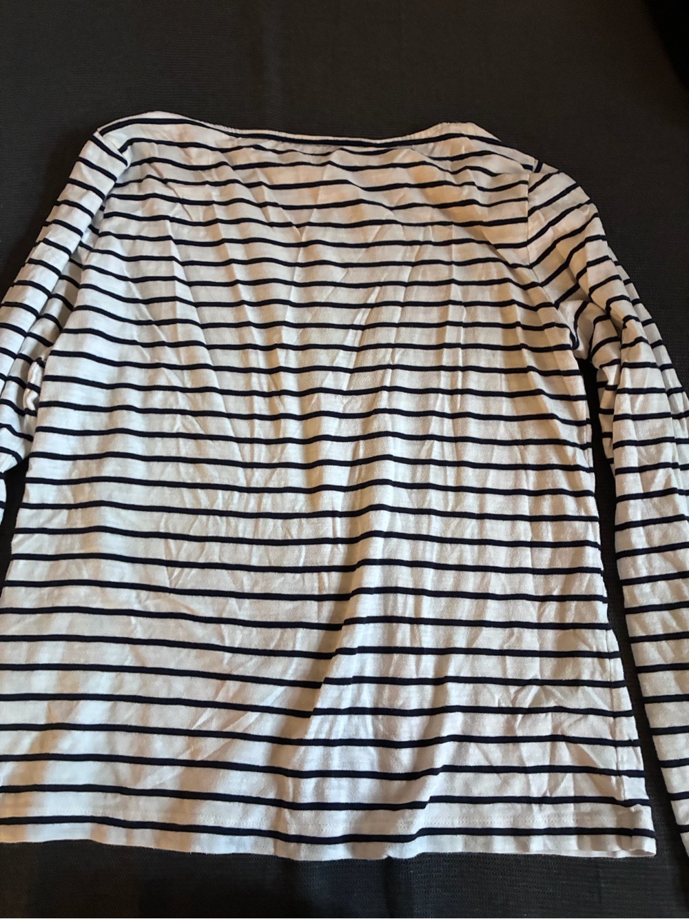 J.Crew Navy and White Striped tshirt